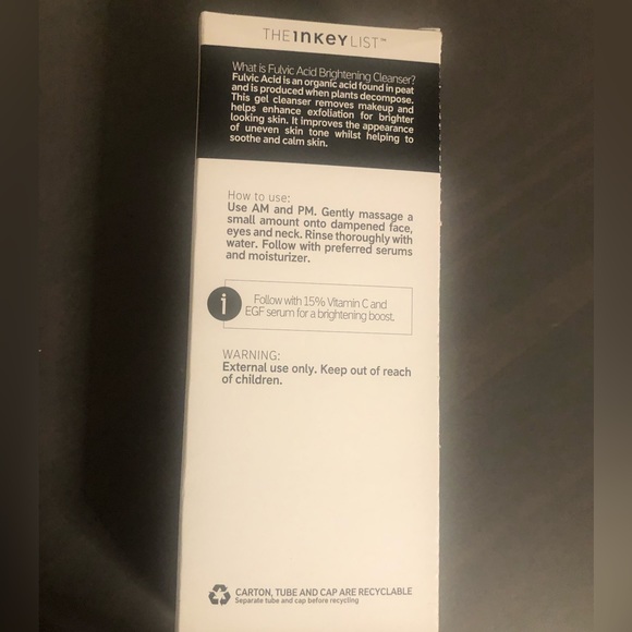 New The Inkey List fulvic acid cleanser. 5 ounces - Picture 2 of 2